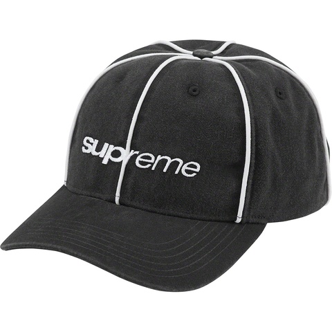 Supreme Piping 6-Panel - Black