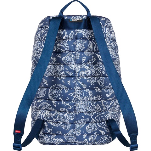 Supreme Puffer Backpack - Blue Paisley