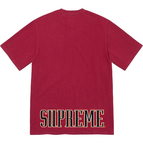 Supreme Contrast Appliqué S/S Top - Cardinal