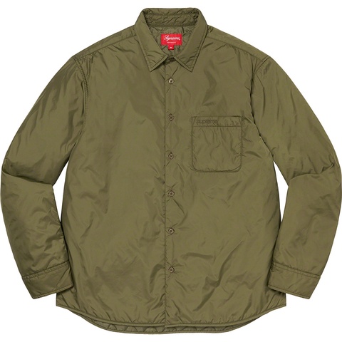 Supreme Nylon Filled Shirt - Olive