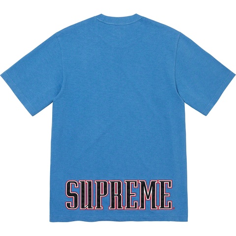 Supreme Contrast Appliqué S/S Top - Light Blue