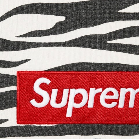 Supreme Box Logo Crewneck - Zebra