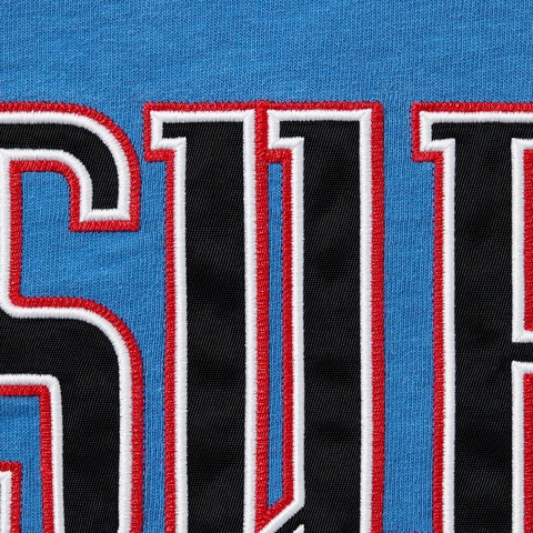 Supreme Contrast Appliqué S/S Top - Light Blue