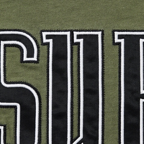 Supreme Contrast Appliqué S/S Top - Olive