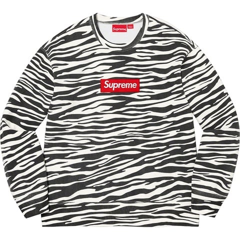 Supreme Box Logo Crewneck - Zebra