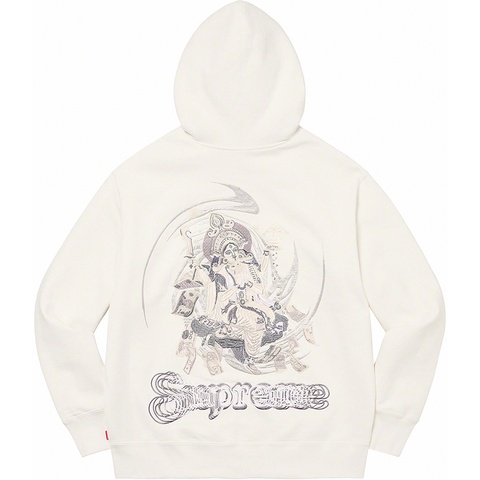 Supreme Lakshmi Zip Up Hooded Sweatshirt - White