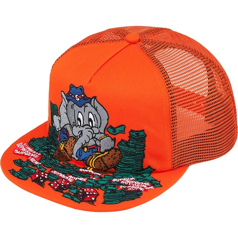 Supreme Elephant Mesh Back 5-Panel - Orange