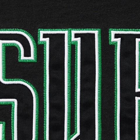 Supreme Contrast Appliqué S/S Top - Black