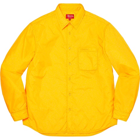 Supreme Nylon Filled Shirt - Yellow