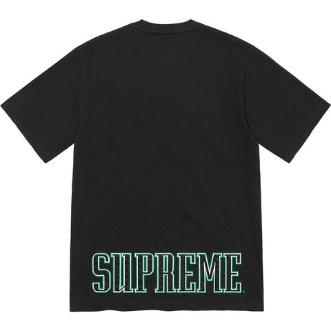 Supreme Contrast Appliqué S/S Top - Black