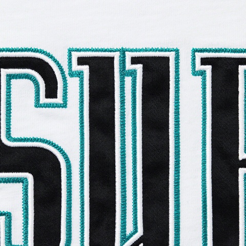 Supreme Contrast Appliqué S/S Top - White
