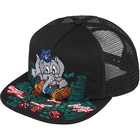 Supreme Elephant Mesh Back 5-Panel - Black