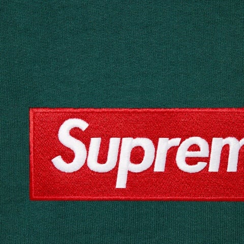 Supreme Box Logo Crewneck - Dark Pine