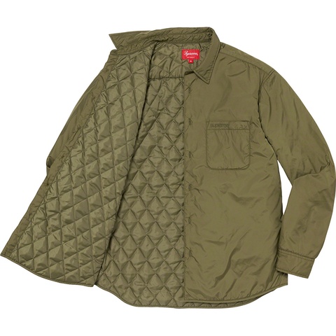 Supreme Nylon Filled Shirt - Olive