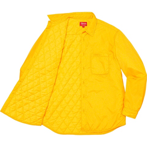 Supreme Nylon Filled Shirt - Yellow