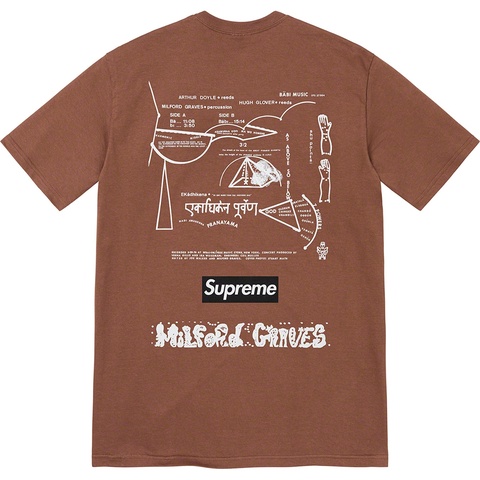 トップス supreme Milford Graves Tee 2022fw Milford Graves Tee - fall/winter 2022 - Supreme