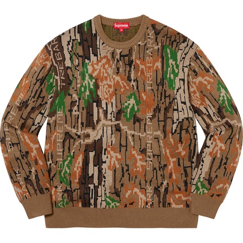 Supreme Treebark Camo Sweater Lサイズ Trebark Camo Sweater - fall/winter 2022 - Supreme