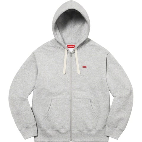 Small Box Drawcord Zip Up Hooded Sweatshirt - SupremeCommunity