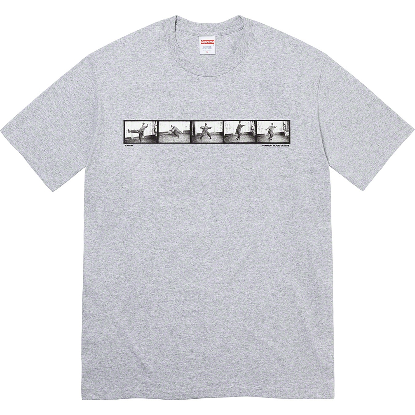 Supreme Milford Graves Tee (FW22) - Heather Grey - $44