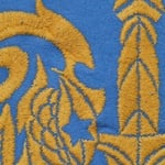 Supreme Supreme The Great China Wall Sword Hooded Sweatshirt (FW22) - Washed Royal