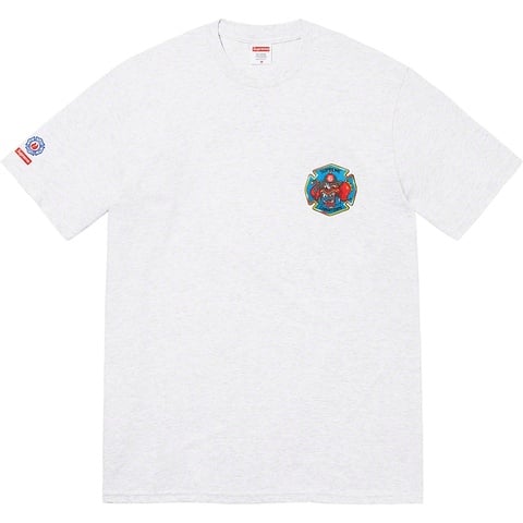 Supreme FDNY Engine 9 Tee - Ash Grey
