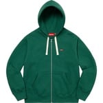 Supreme Small Box Drawcord Zip Up Hooded Sweatshirt (FW22) - Dark Green