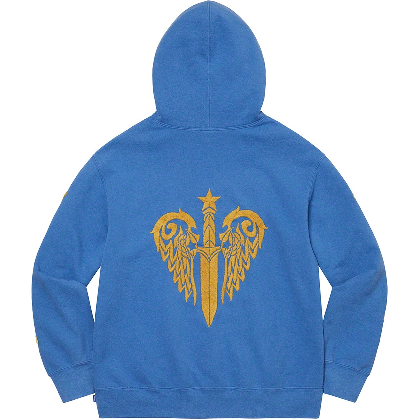 Supreme Supreme The Great China Wall Sword Hooded Sweatshirt (FW22) - Washed Royal - $198