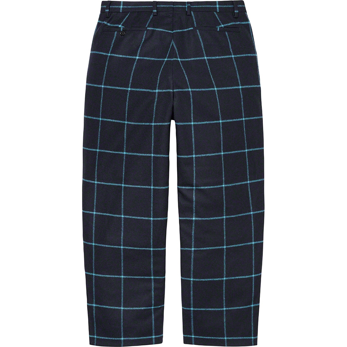 Supreme Windowpane Wool Trouser (FW22) - Blue - $178