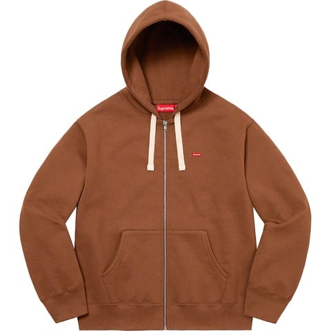 Small Box Drawcord Zip Up Hooded Sweatshirt - SupremeCommunity