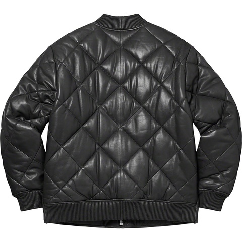 Supreme Quilted Leather Work Jacket 黒 Quilted Leather Work Jacket - fall/winter 2022 - Supreme