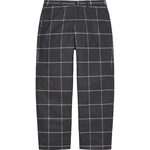 Supreme Windowpane Wool Trouser (FW22) - Black