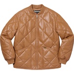 Supreme Quilted Leather Work Jacket (FW22) - Tan
