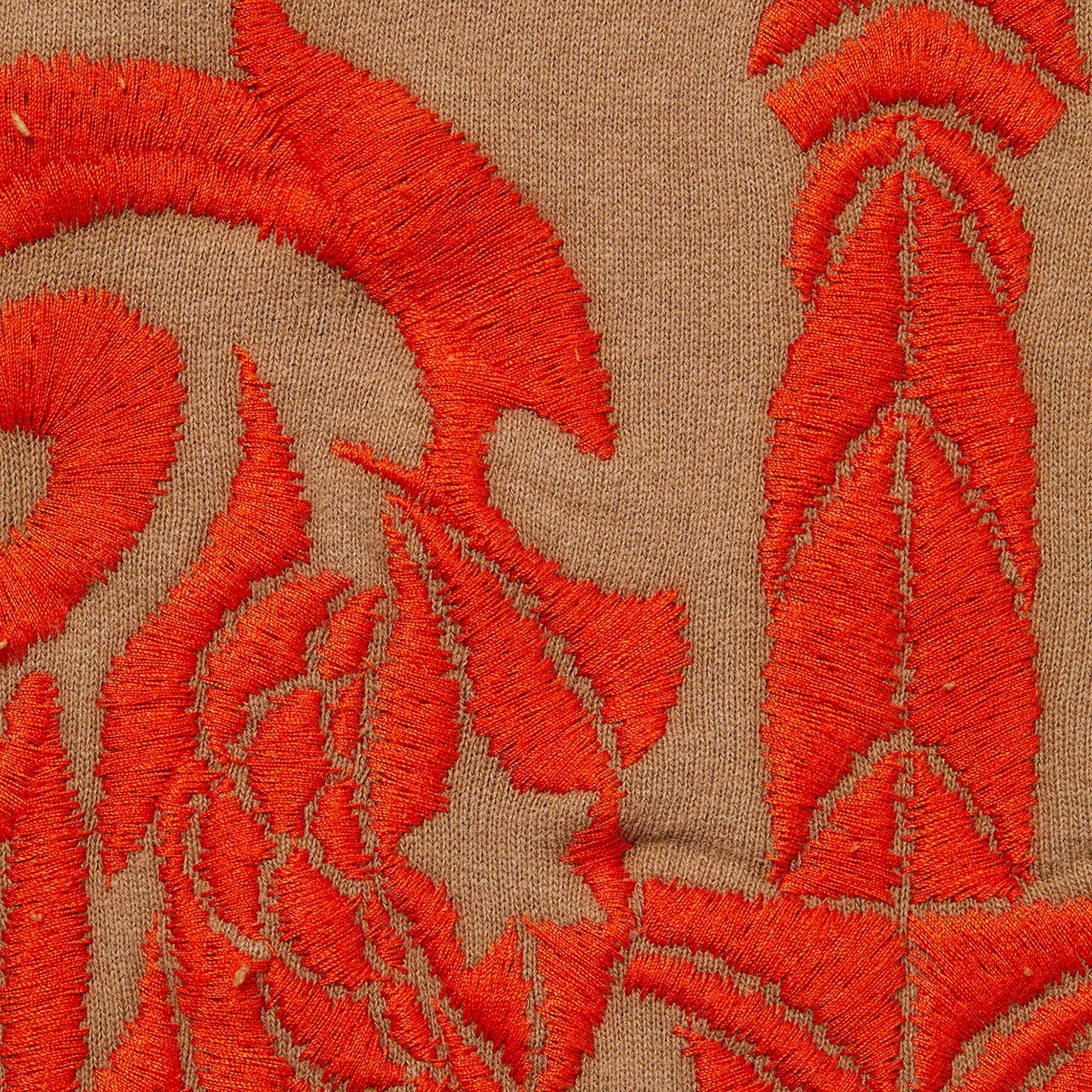 Supreme Supreme The Great China Wall Sword Hooded Sweatshirt (FW22) - Dark Khaki - $198