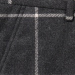 Supreme Windowpane Wool Trouser (FW22) - Black