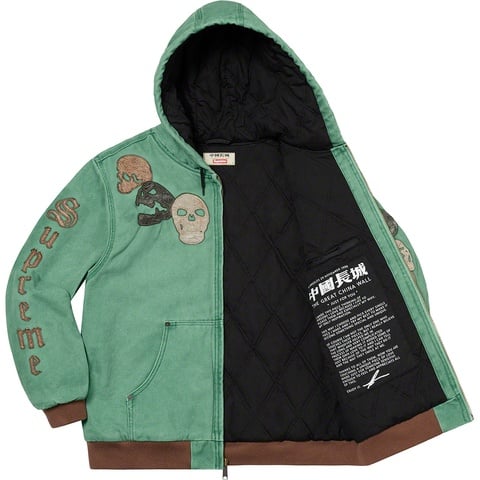 Supreme Supreme®/The Great China Wall Hooded Work Jacket - Washed Green