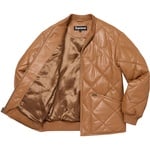 Supreme Quilted Leather Work Jacket (FW22) - Tan