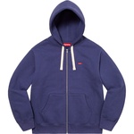 Supreme Small Box Drawcord Zip Up Hooded Sweatshirt (FW22) - Washed Navy