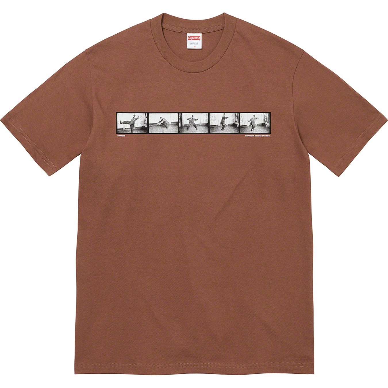 Supreme Milford Graves Tee (FW22) - Brown - $44