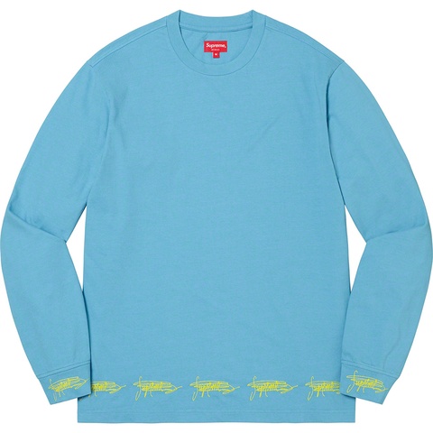 Supreme Signature L/S Top - Blue