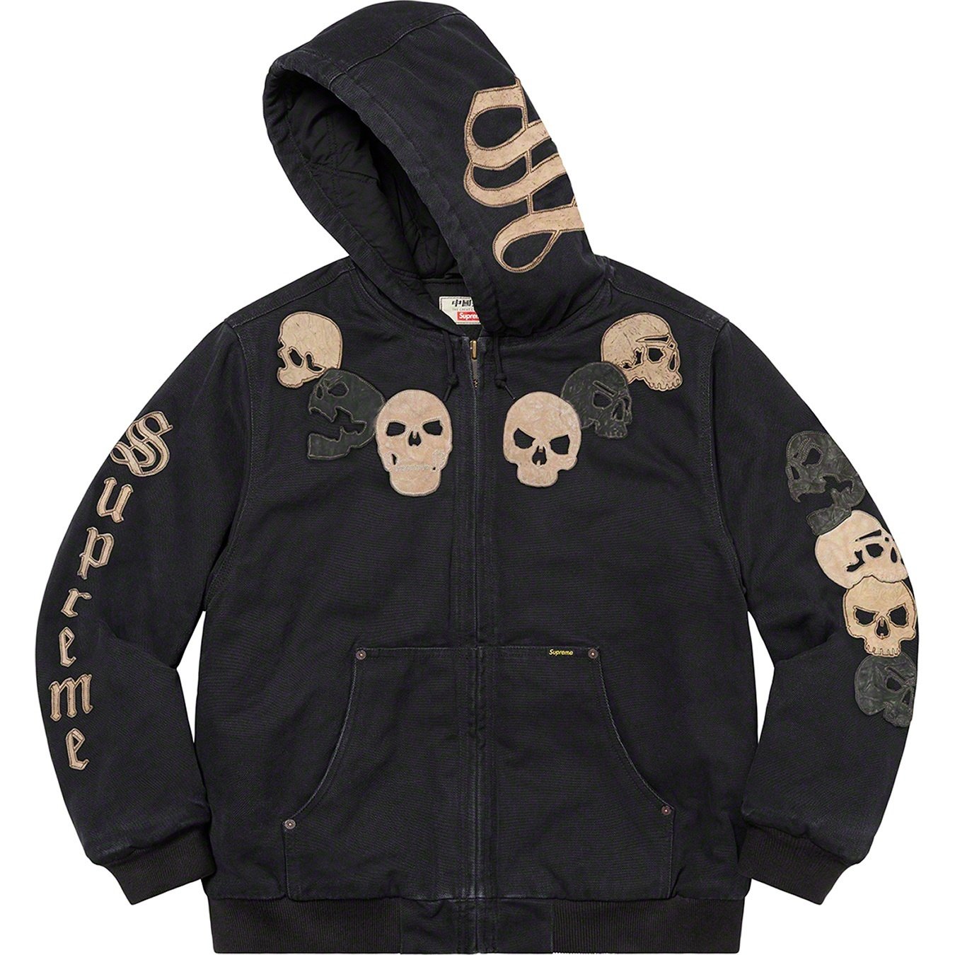 Supreme Supreme The Great China Wall Hooded Work Jacket (FW22) - Black - $398