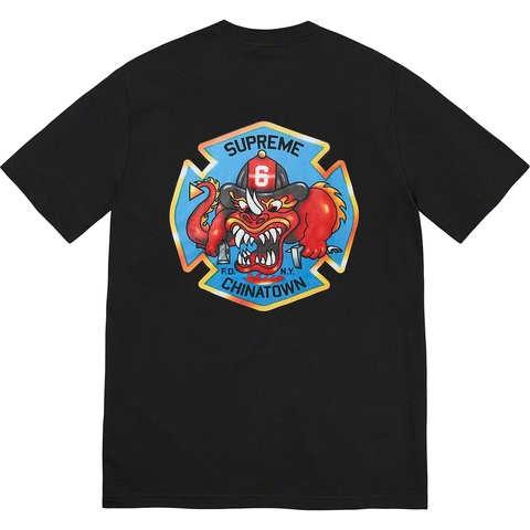 Supreme FDNY Engine 9 Tee - Black