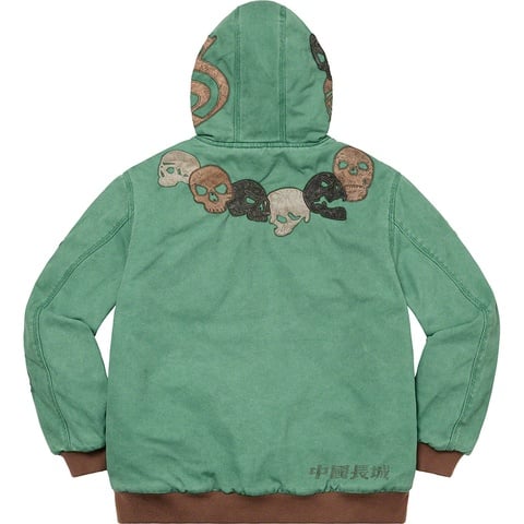 Supreme Supreme®/The Great China Wall Hooded Work Jacket - Washed Green