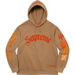 Supreme Supreme The Great China Wall Sword Hooded Sweatshirt (FW22) - Dark Khaki