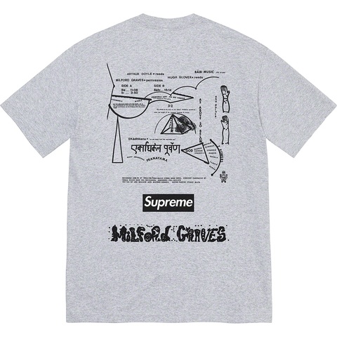 Supreme Milford Graves Tee - Heather Grey