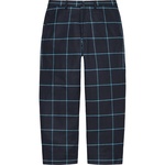 Supreme Windowpane Wool Trouser (FW22) - Blue