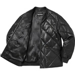 Supreme Quilted Leather Work Jacket (FW22) - Black