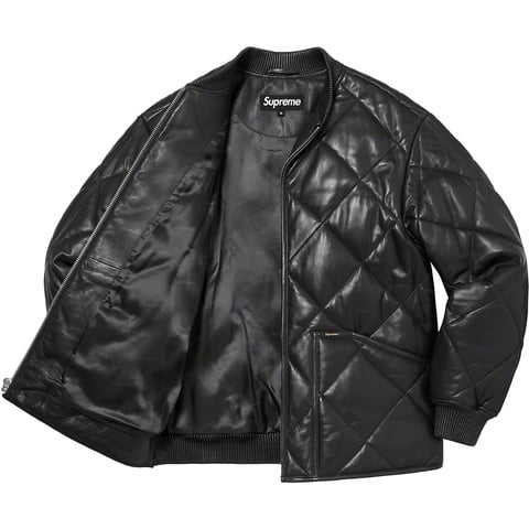Quilted Leather Work Jacket - fall/winter 2022 - Supreme