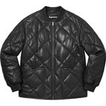 Supreme Quilted Leather Work Jacket (FW22) - Black