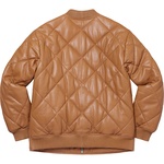 Supreme Quilted Leather Work Jacket (FW22) - Tan