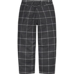 Supreme Windowpane Wool Trouser (FW22) - Black